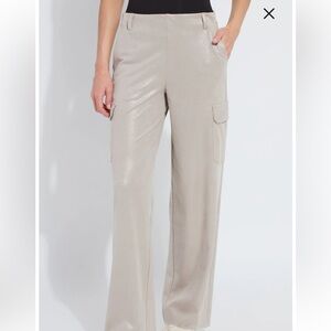 Lysse Women's Shimmering Silver Wide Leg Pants